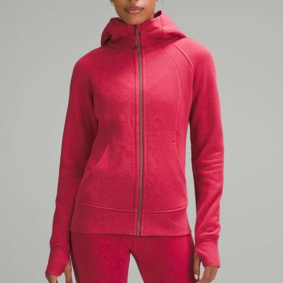 NWT Scuba Full Zip Hoodie Jacket Vintage Rose Size 10 - Picture 1 of 14